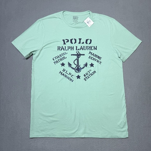 Polo Ralph Lauren Other - Polo Ralph Lauren Shirt Mens L Coastal Patrol Celadon Nautical Sea Ocean NEW